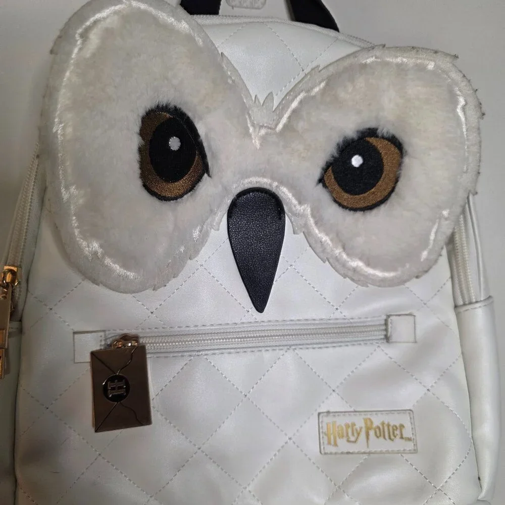Harry Potter Hedwig Owl White Mini Backpack Imitation Leather